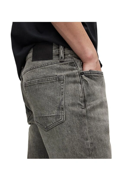 Shop Allsaints Rex Slim Fit Jeans In Heavy Washed Black