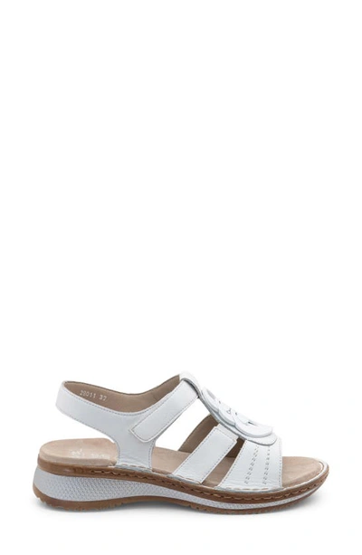 Shop Ara Helena Chain Strappy Sandal In White Calf