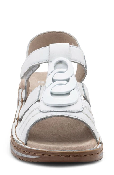 Ara Helena Chain Strappy Sandal In White Calf