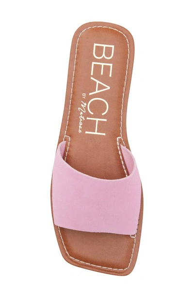 Shop Beach By Matisse Bali Slide Sandal In Hot Pink