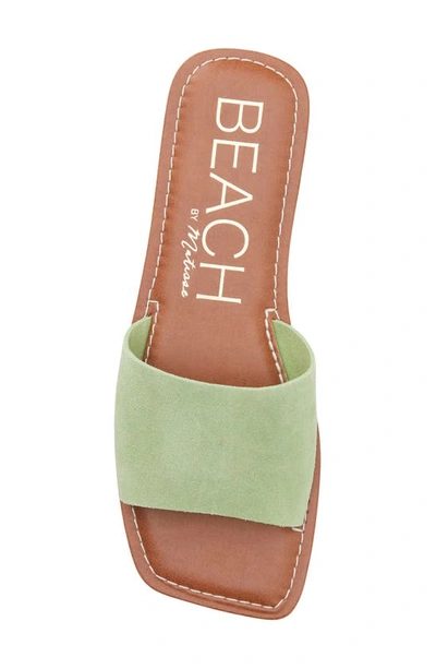 Beach By Matisse Bali Slide Sandal In Lime