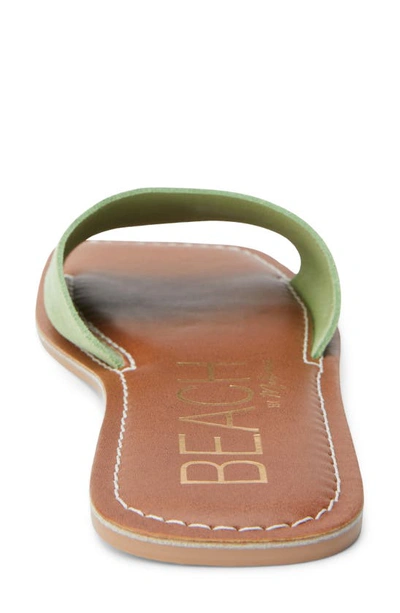 Beach By Matisse Bali Slide Sandal In Lime