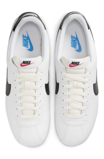 Shop Nike Cortez Sneaker In White/ Black/ Blue/ Sail