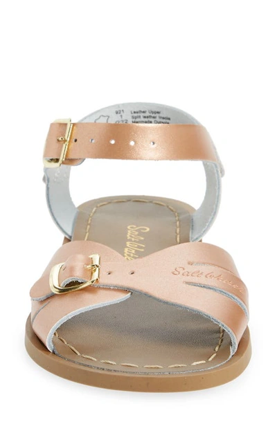 Shop Salt Water Sandals By Hoy Classic Waterproof Sandal In Rose Gold