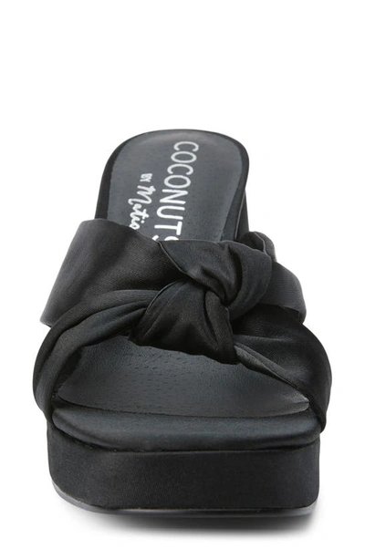 Shop Coconuts By Matisse Esme Knot Slide Sandal In Black