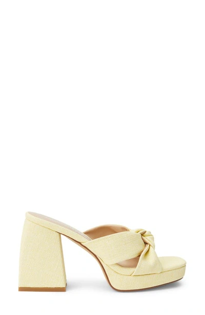Shop Coconuts By Matisse Esme Knot Slide Sandal In Yellow