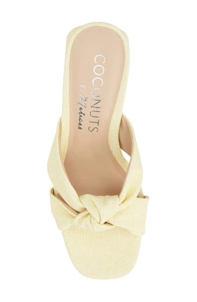 Shop Coconuts By Matisse Esme Knot Slide Sandal In Yellow