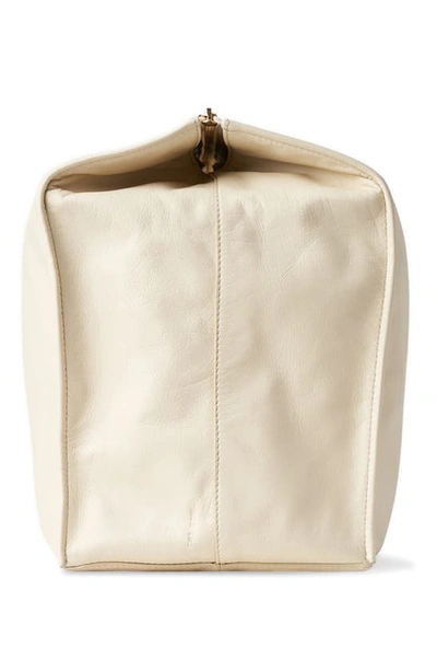Shop The Row Calfskin Leather Box Clutch In Perle