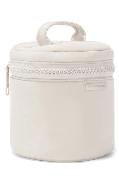 Shop Dagne Dover Mila Repreve® Recycled Polyester Small Toiletry Organizer Bag In Moonbeam