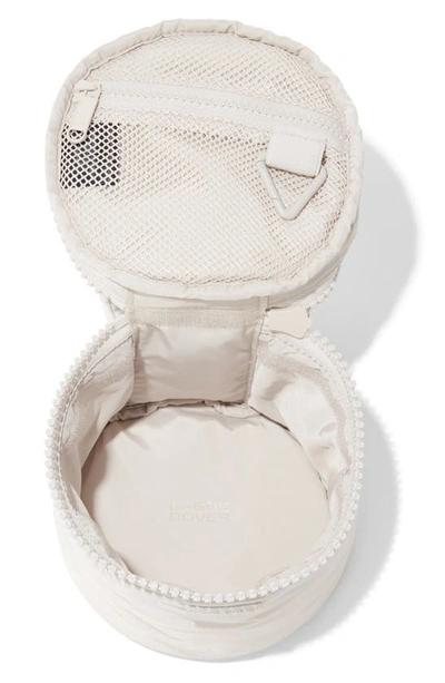 Dagne Dover Mila Repreve® Recycled Polyester Small Toiletry Organizer Bag In Moonbeam