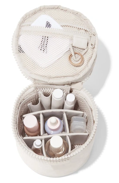 Dagne Dover Mila Repreve® Recycled Polyester Small Toiletry Organizer Bag In Moonbeam