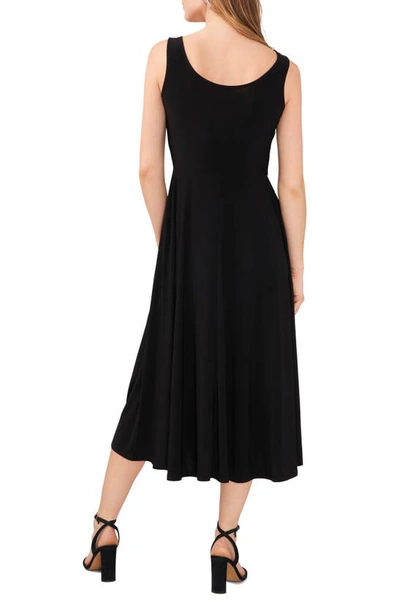 Chaus Embellished Imitation Pearl Fit & Flare Dress In Black