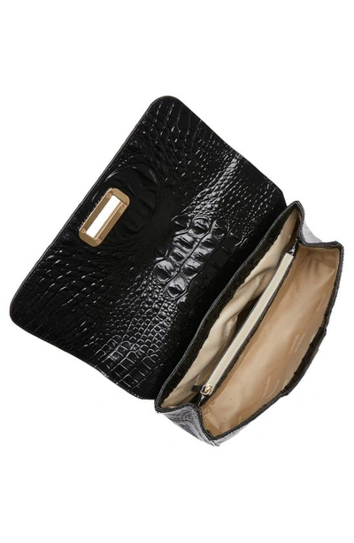 Shop Brahmin Rosalie Leather Convertible Crossbody Bag In Black