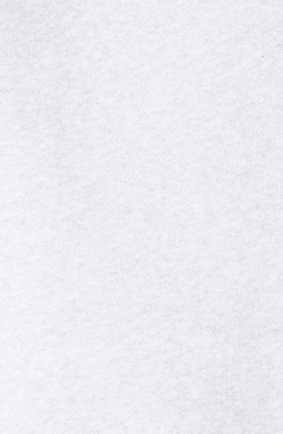 Shop Alexander Wang T Essential Cotton Blend Fleece Logo Sweateshirt In Light Heather Grey