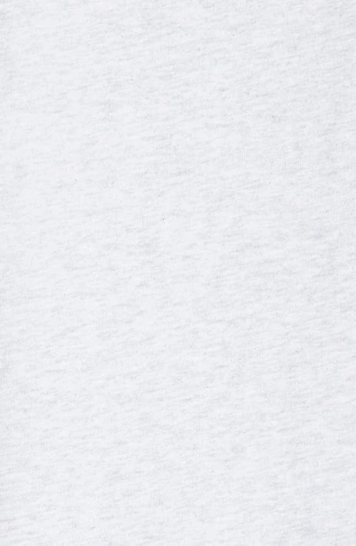 Alexander Wang T T By Alexander Wang Women Essential Jsy Shrunk Tee W/puff Logo & Bound Neck In Light Heather Grey