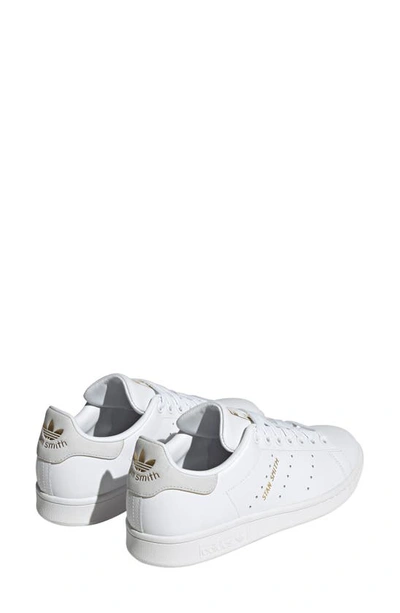 Shop Adidas Originals Primegreen Stan Smith Sneaker In White/ Dashgrey/ Goldmet.