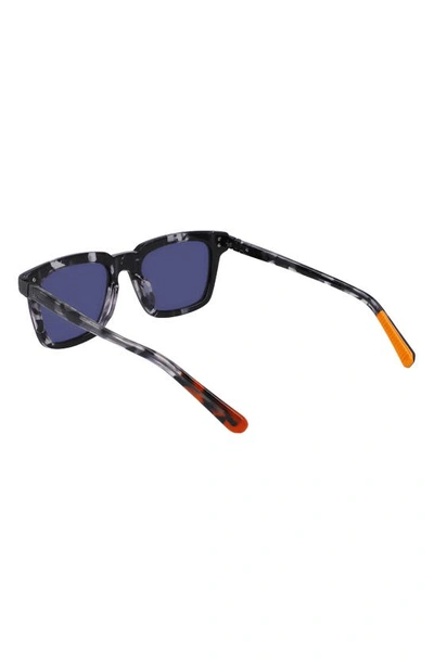 Shop Shinola Monster 54mm Rectangular Sunglasses In Black Tortoise