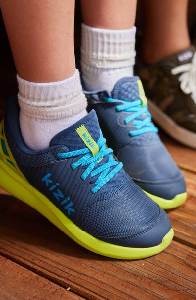 Shop Kizik Kids' Anaheim Hands-free Sneaker In Blue Energy