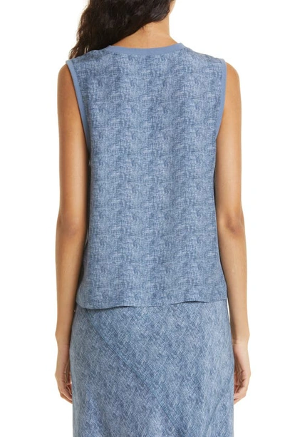 Atm Anthony Thomas Melillo Women's Silk Sleeveless Muscle T-shirt In Naval Blue