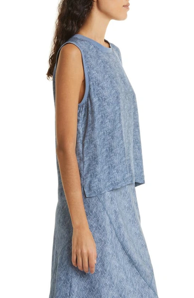 Atm Anthony Thomas Melillo Women's Silk Sleeveless Muscle T-shirt In Naval Blue