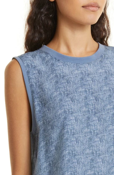 Atm Anthony Thomas Melillo Women's Silk Sleeveless Muscle T-shirt In Naval Blue