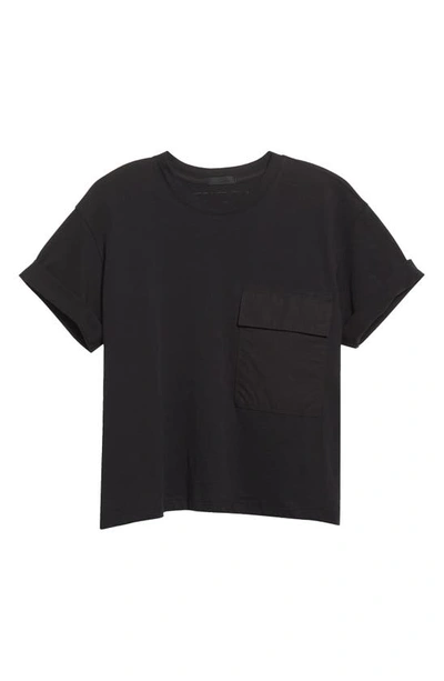 Shop Atm Anthony Thomas Melillo Pocket Crewneck Cotton T-shirt In Black