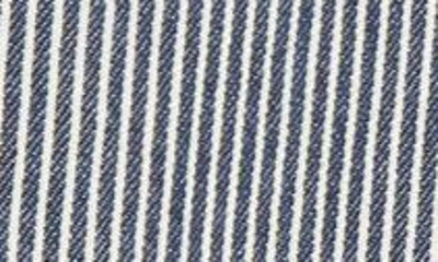 Atm Anthony Thomas Melillo Ticking Stripe Wrap Miniskirt In Naval Blue