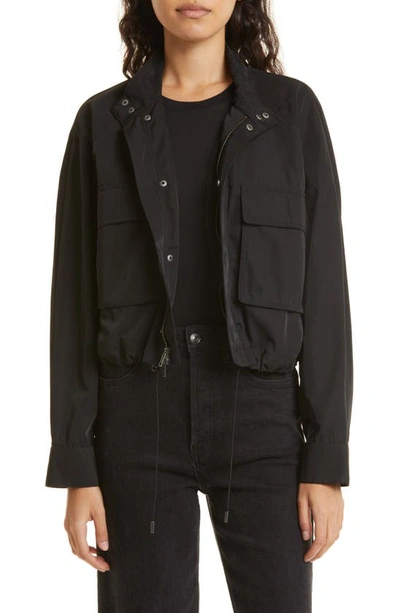 Shop Atm Anthony Thomas Melillo Patch Pocket Cargo Jacket In Black