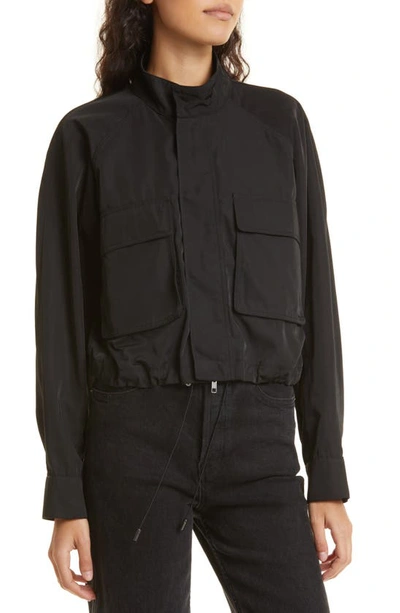Shop Atm Anthony Thomas Melillo Patch Pocket Cargo Jacket In Black