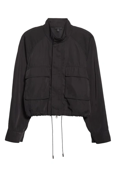 Shop Atm Anthony Thomas Melillo Patch Pocket Cargo Jacket In Black
