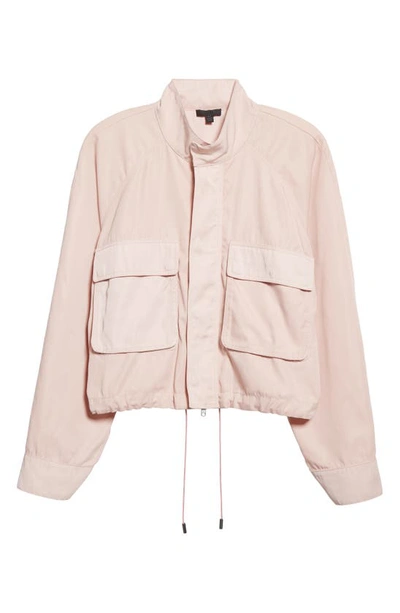 Shop Atm Anthony Thomas Melillo Patch Pocket Cargo Jacket In Oyster Pin