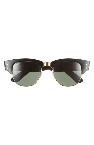 Shop Ray Ban Mega Clubmaster 53mm Square Sunglasses In Black