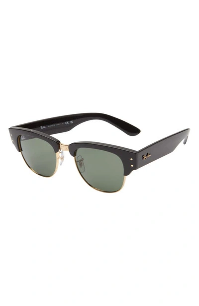 Shop Ray Ban Ray-ban Mega Clubmaster 53mm Square Sunglasses In Black