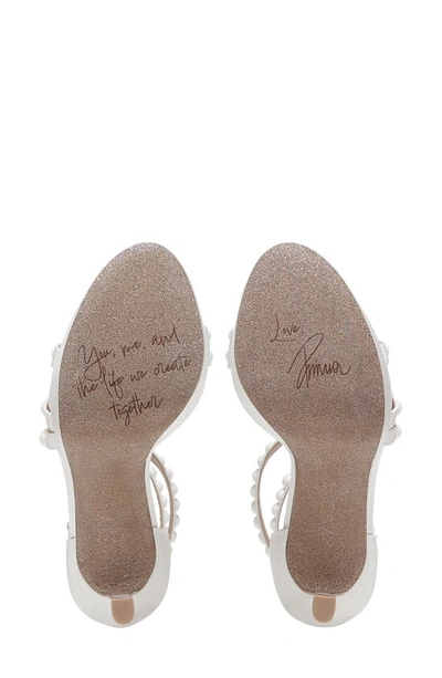 Naturalizer Pnina Tornai For  Love Ankle Strap Platform Sandal In White Fabric