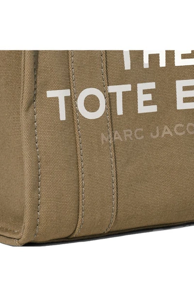 Shop The Marc Jacobs The Canvas Small Tote Bag In Slate Green
