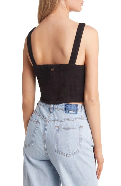 Rip Curl Premium Surf Crop Tank In Black