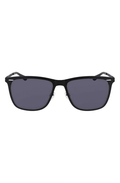 Shop Shinola Arrow 55mm Rectangular Sunglasses In Matte Black