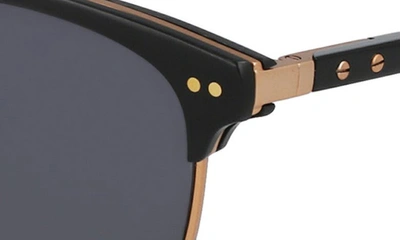 Shop Shinola Runwell 52mm Square Sunglasses In Matte Black