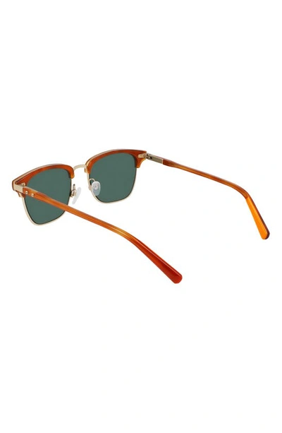 Shop Shinola Runwell 52mm Square Sunglasses In Honey Tortoise