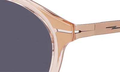 Shop Shinola Arrow 50mm Round Sunglasses In Crystal Blush