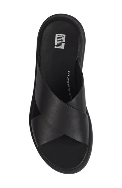 Shop Fitflop F-mode Platform Slide Sandal In All Black