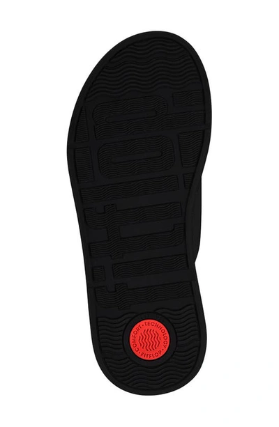 Shop Fitflop F-mode Platform Slide Sandal In All Black