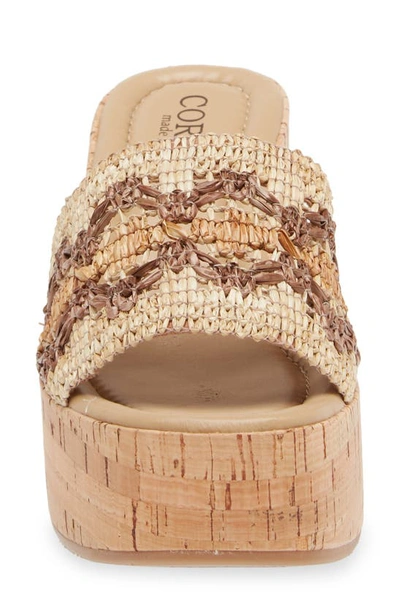 Shop Cordani Jeanna Platform Wedge Sandal In Beige Multi