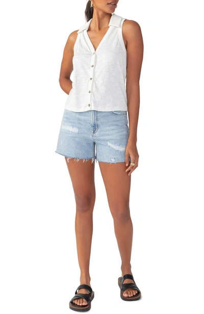 Sanctuary Flashback Cutoff Denim Shorts In Enlighten