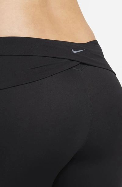 Nike Women's Zenvy (m) Gentle-support High-waisted 7/8 Leggings With Pockets (maternity) In Black