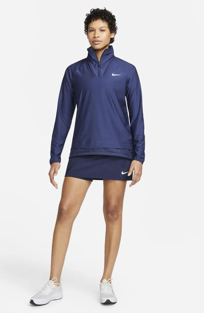Shop Nike Dri-fit Tour Golf Skort In Midnight Navy/ White