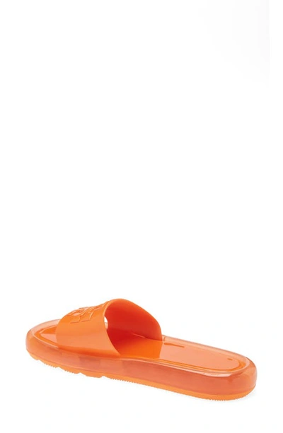 Shop Tory Burch Bubble Jelly Slide Sandal In Orange Nectar / Orange Nectar