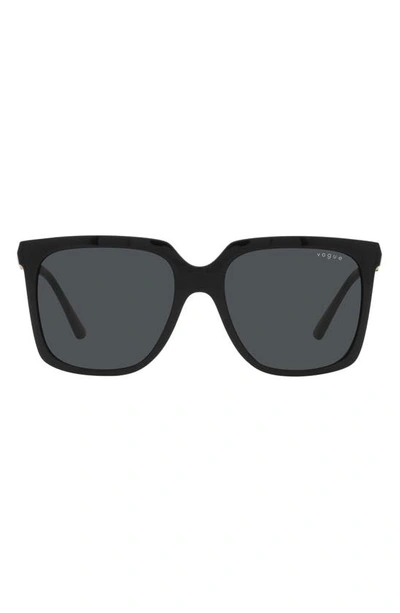 Shop Vogue 54mm Square Sunglasses In Black