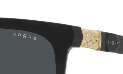 Shop Vogue 54mm Square Sunglasses In Black