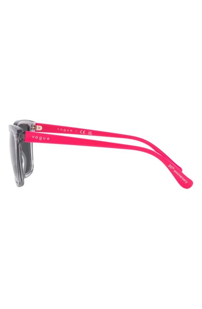 Vogue 54mm Pillow Sunglasses In Transparent Grey